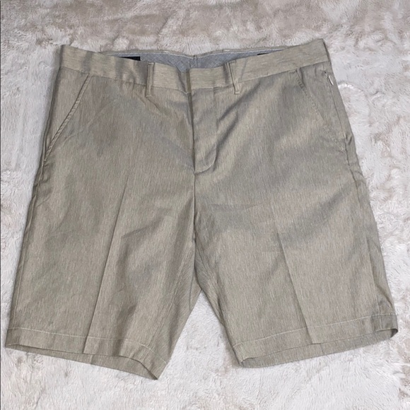 Nordstrom Beige Flat Front Shorts - Picture 1 of 12